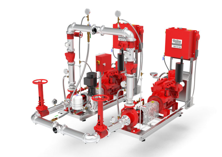 ESFR Fire Sprinkler Tank System Hydraulic Pump Australia